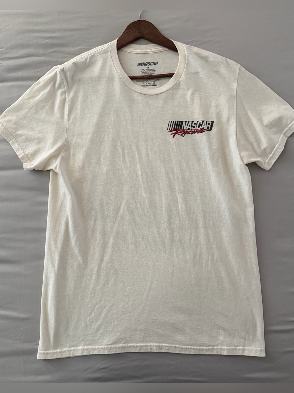 NASCAR Racing Graphic Tee Stock Car 94 Cream Vintage Style Men’s M